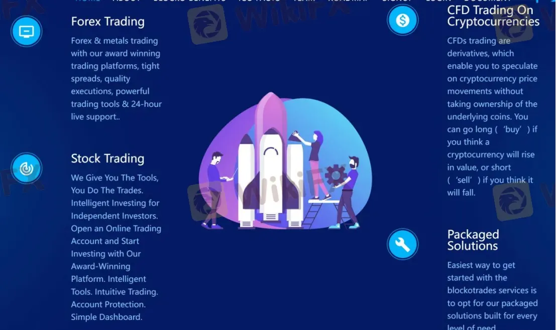 What Can I Trade on BLOCKOTRADES?