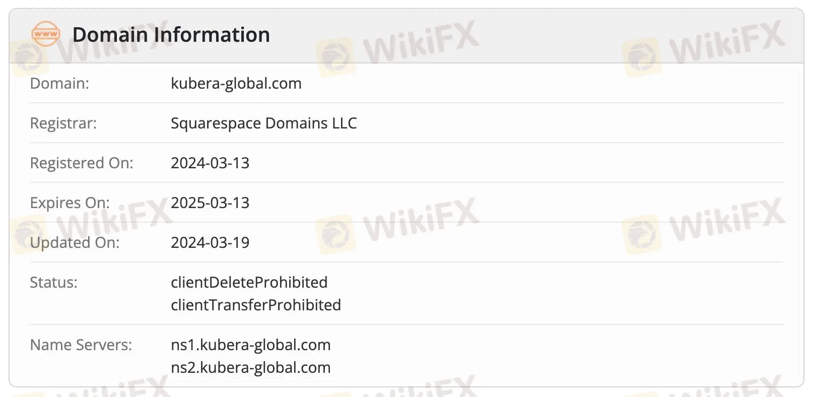 Kubera Global 是否合法？