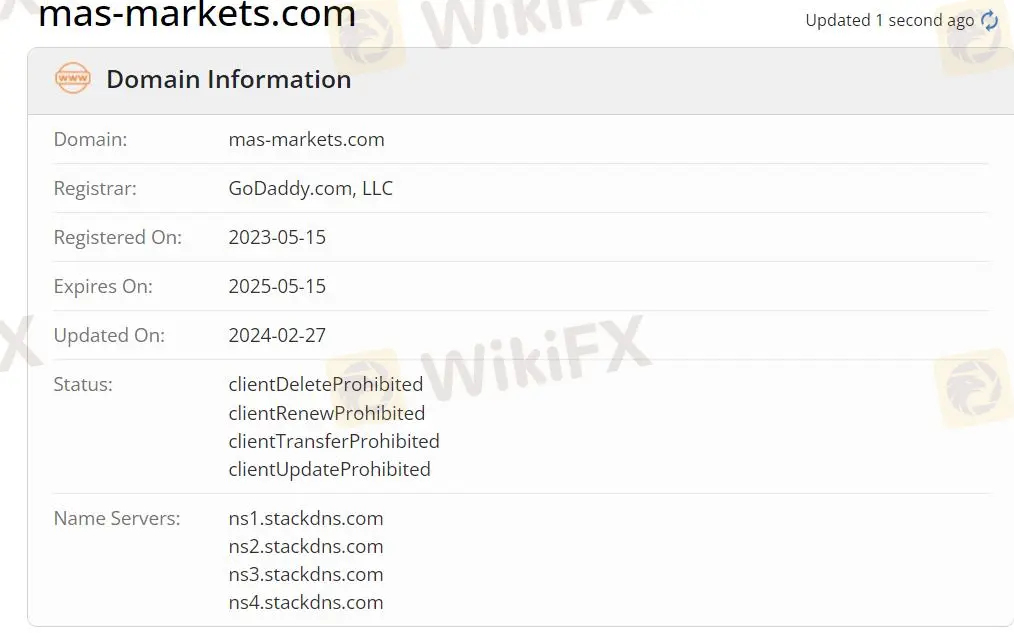 Impormasyon ng Domain