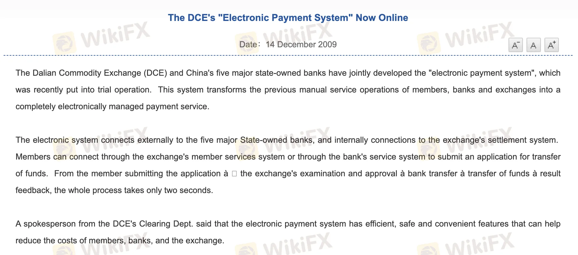 Deposit and Withdrawal