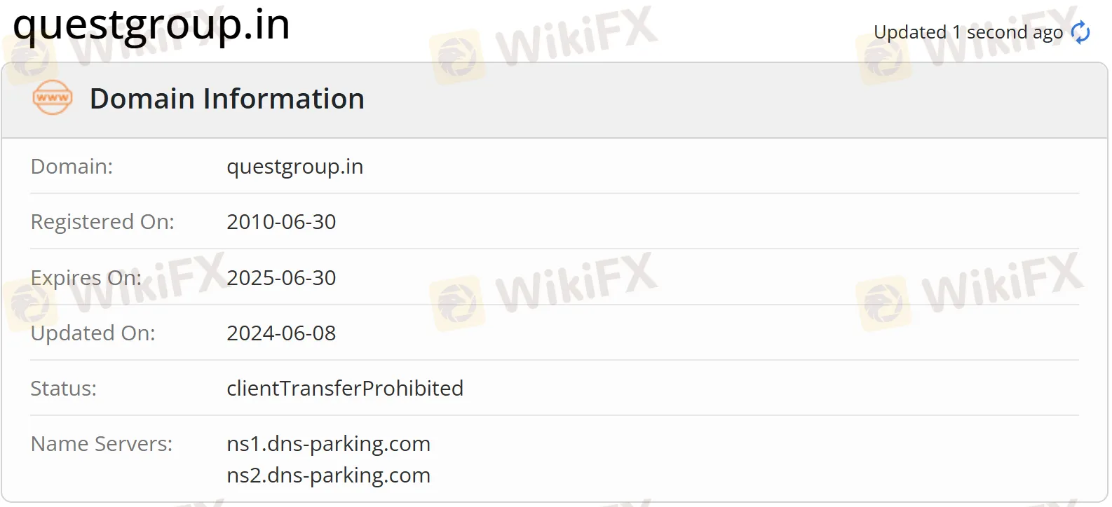 Domain information
