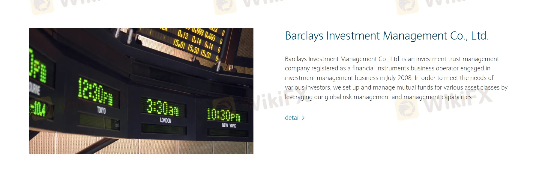  Barclays Investment Management