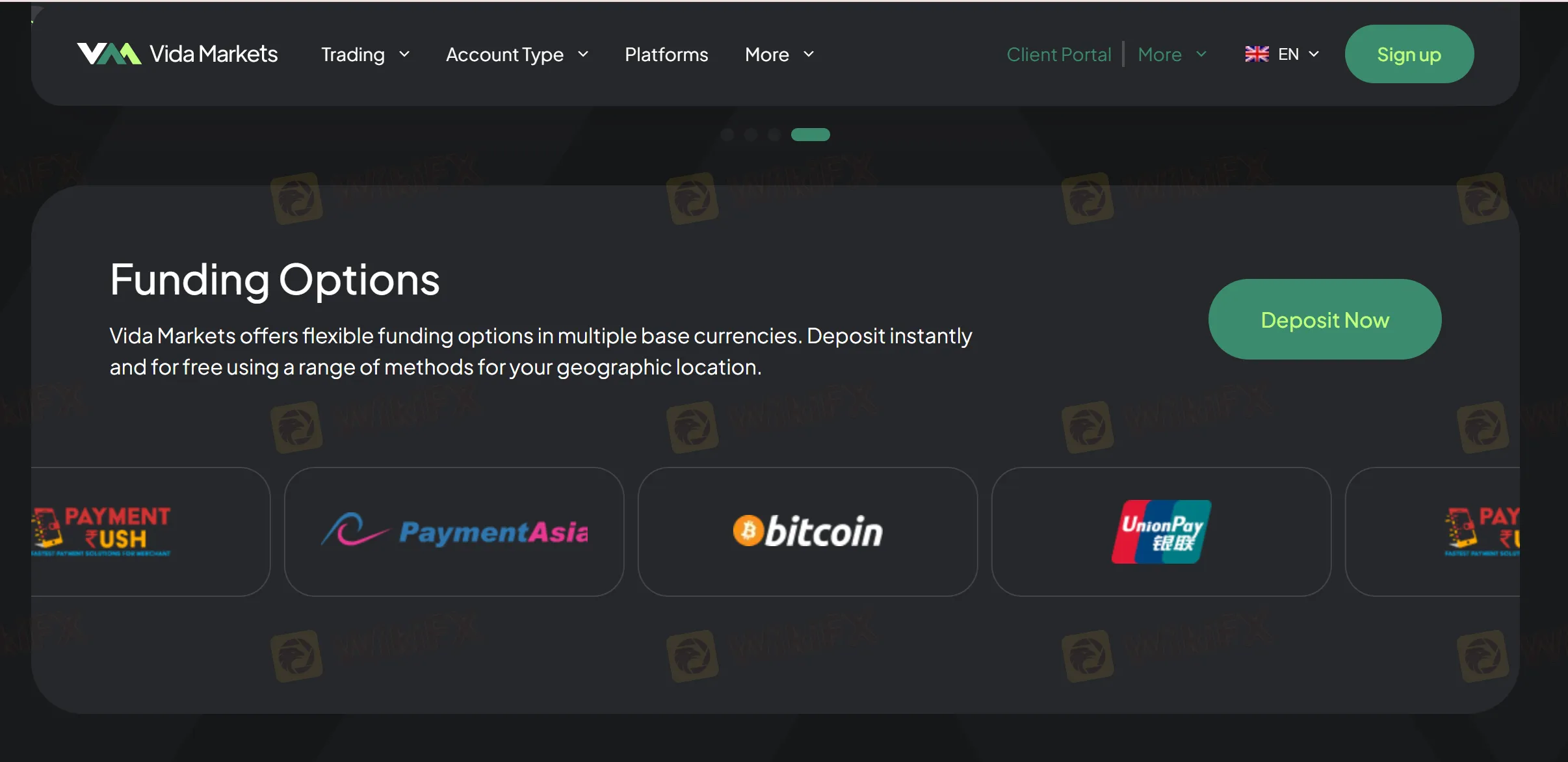 Deposit and Withdrawal