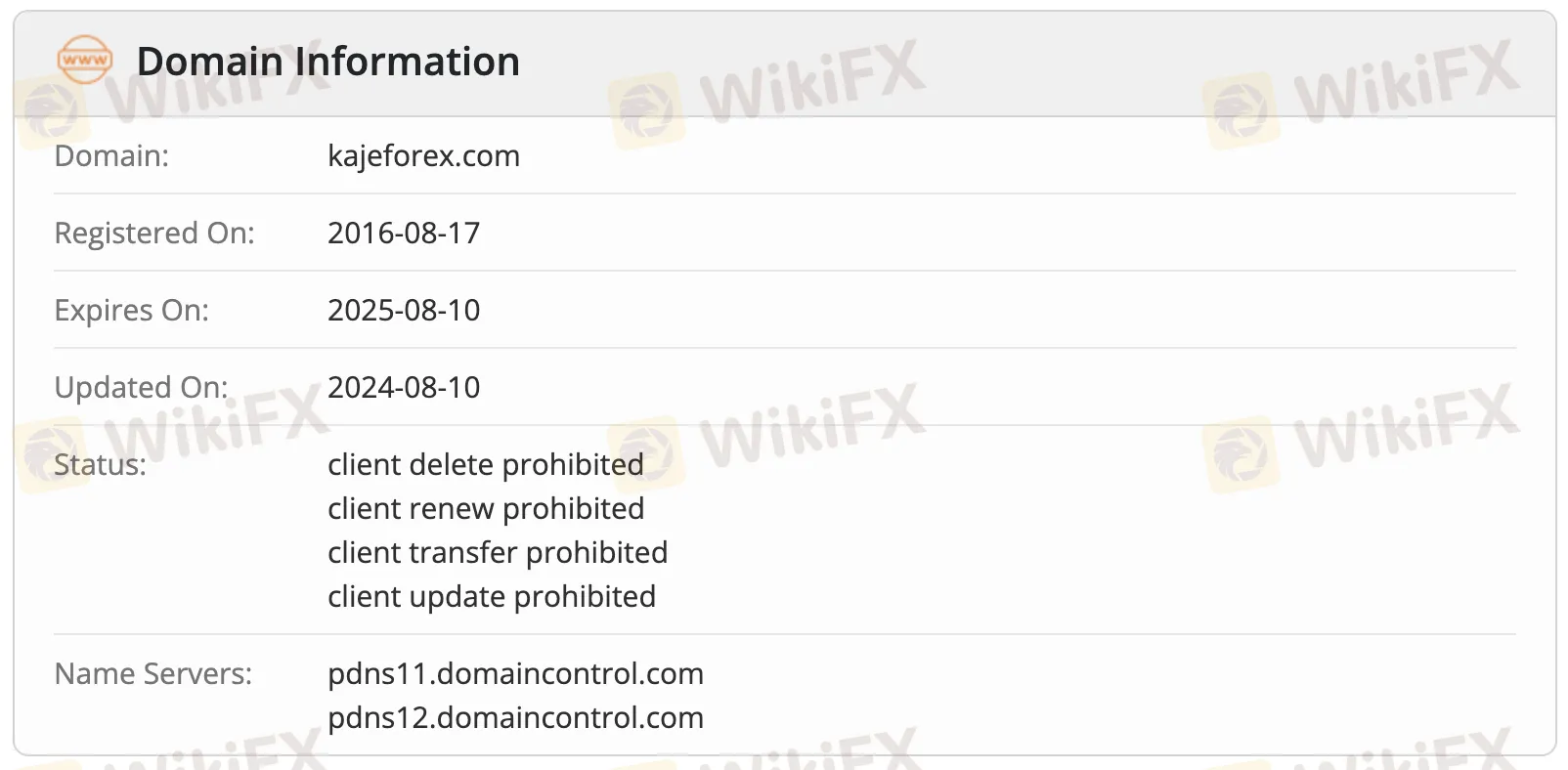 Domain information