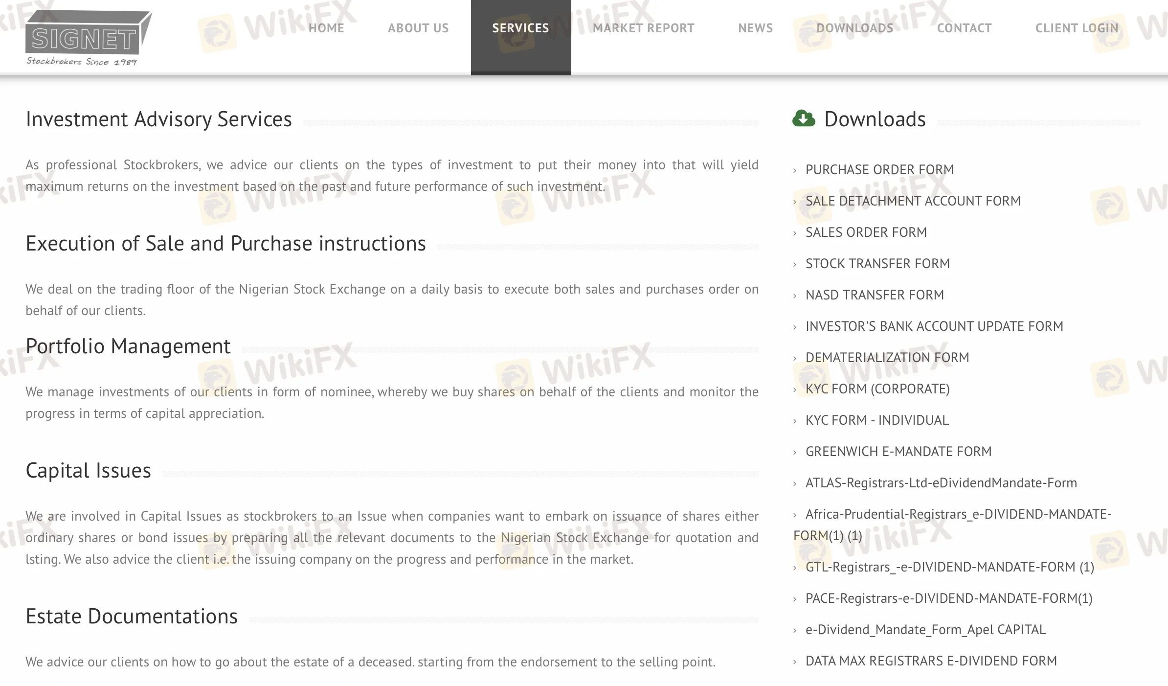 SIGNET Services