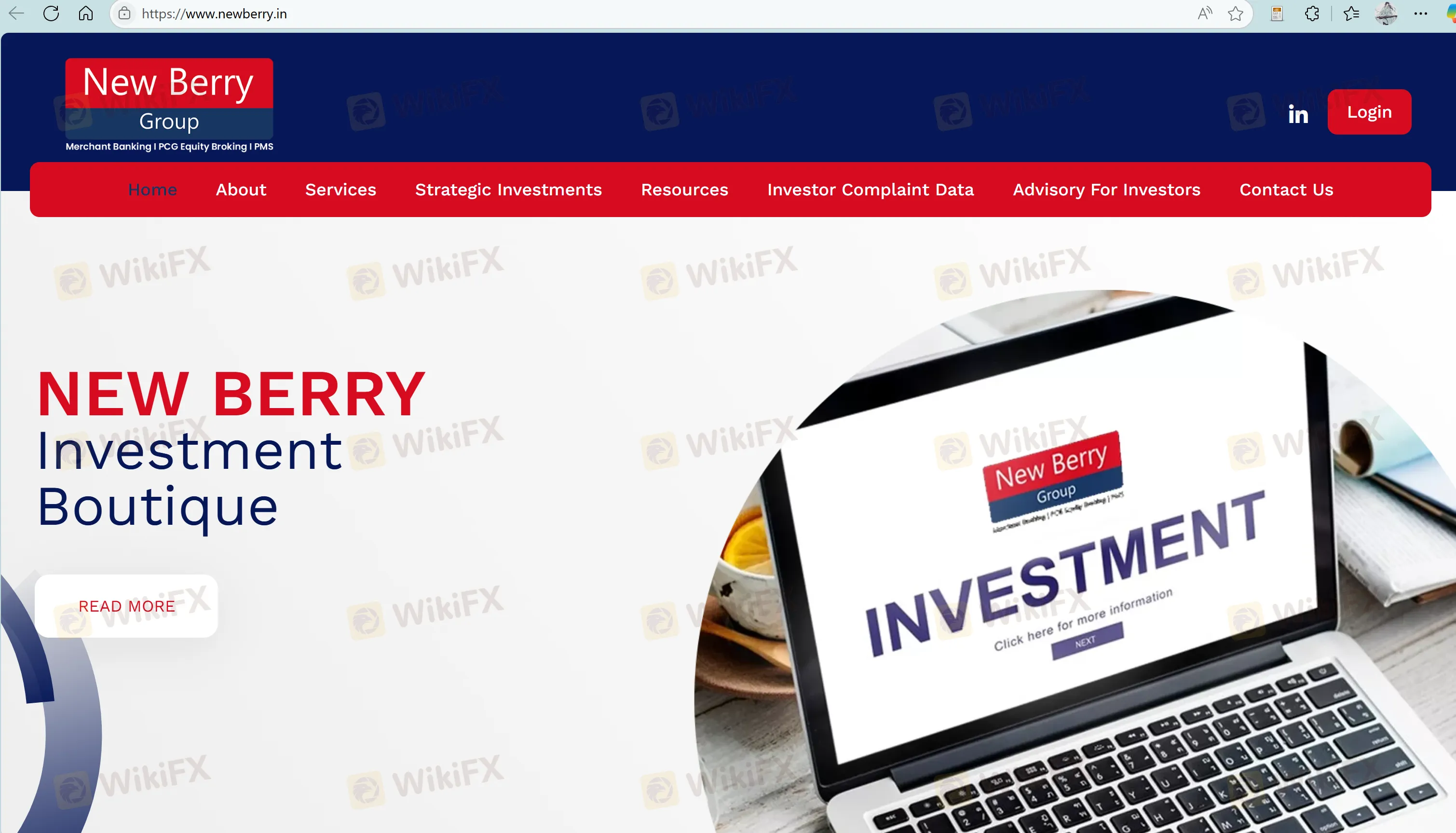 New Berry's homepage