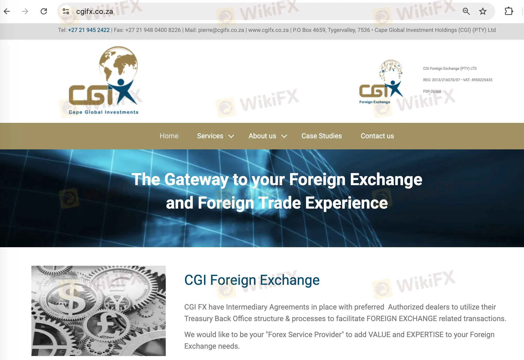 CGI FX's homepage