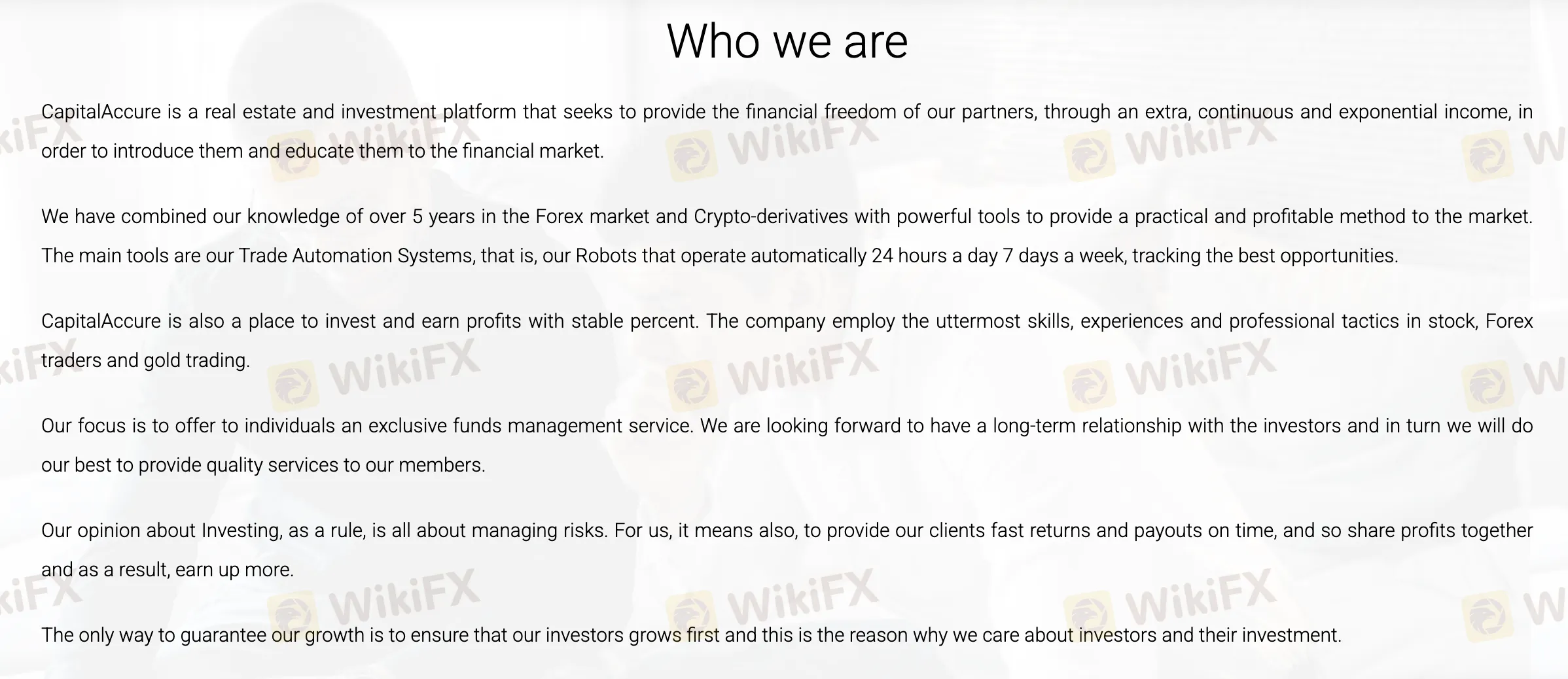 What Can I Trade on Capital Accure?