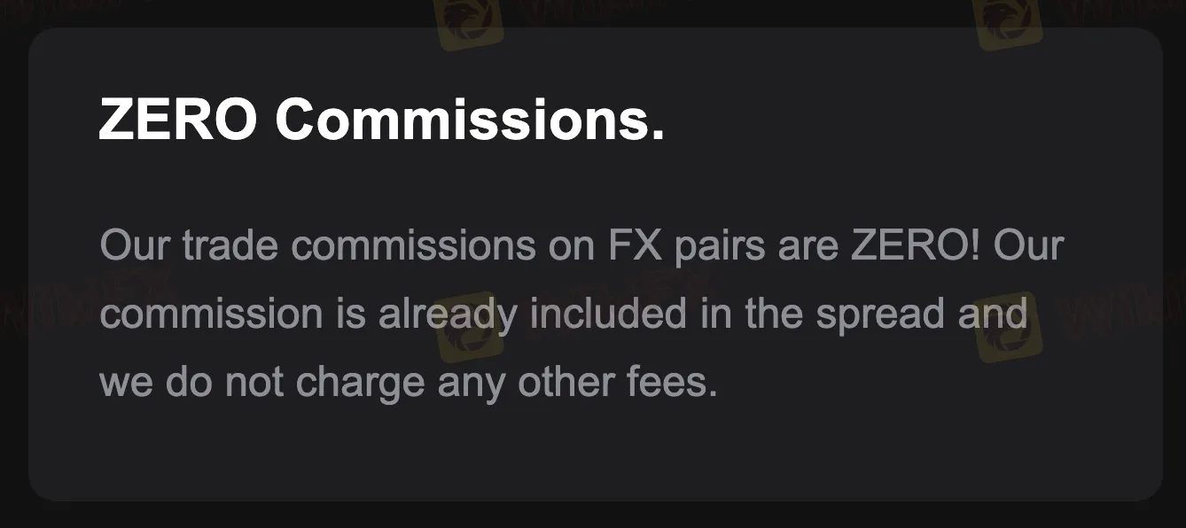 No commissions