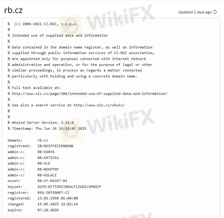 Domain information