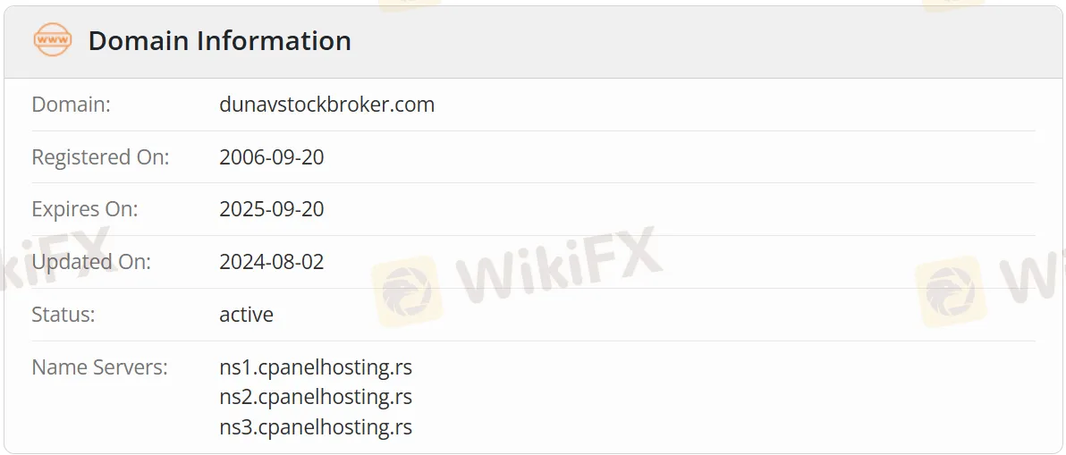 Domain information