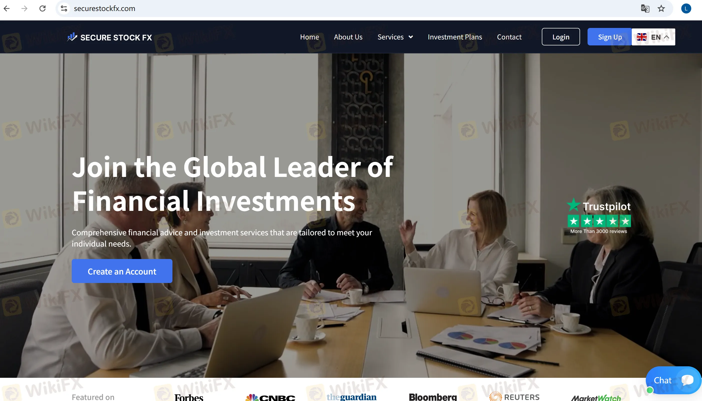 Secure Stock FX's homepage