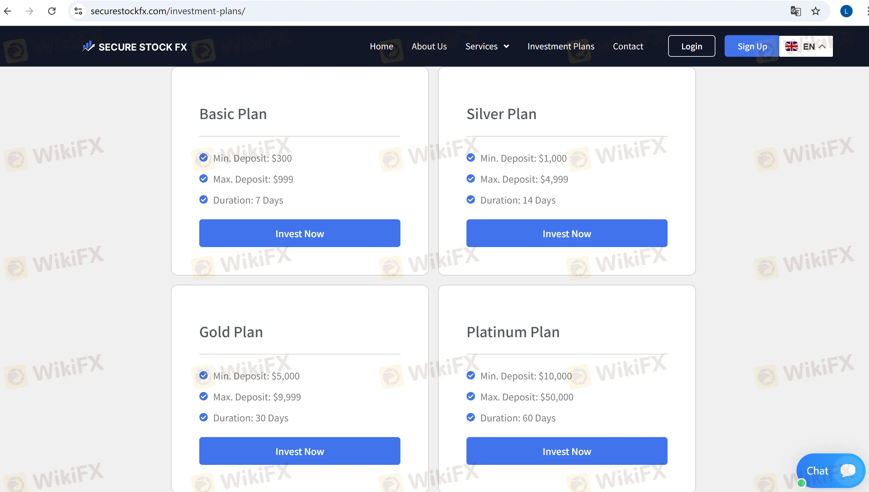 Investment plan comparison