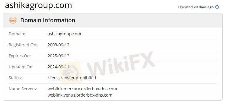 Domain information