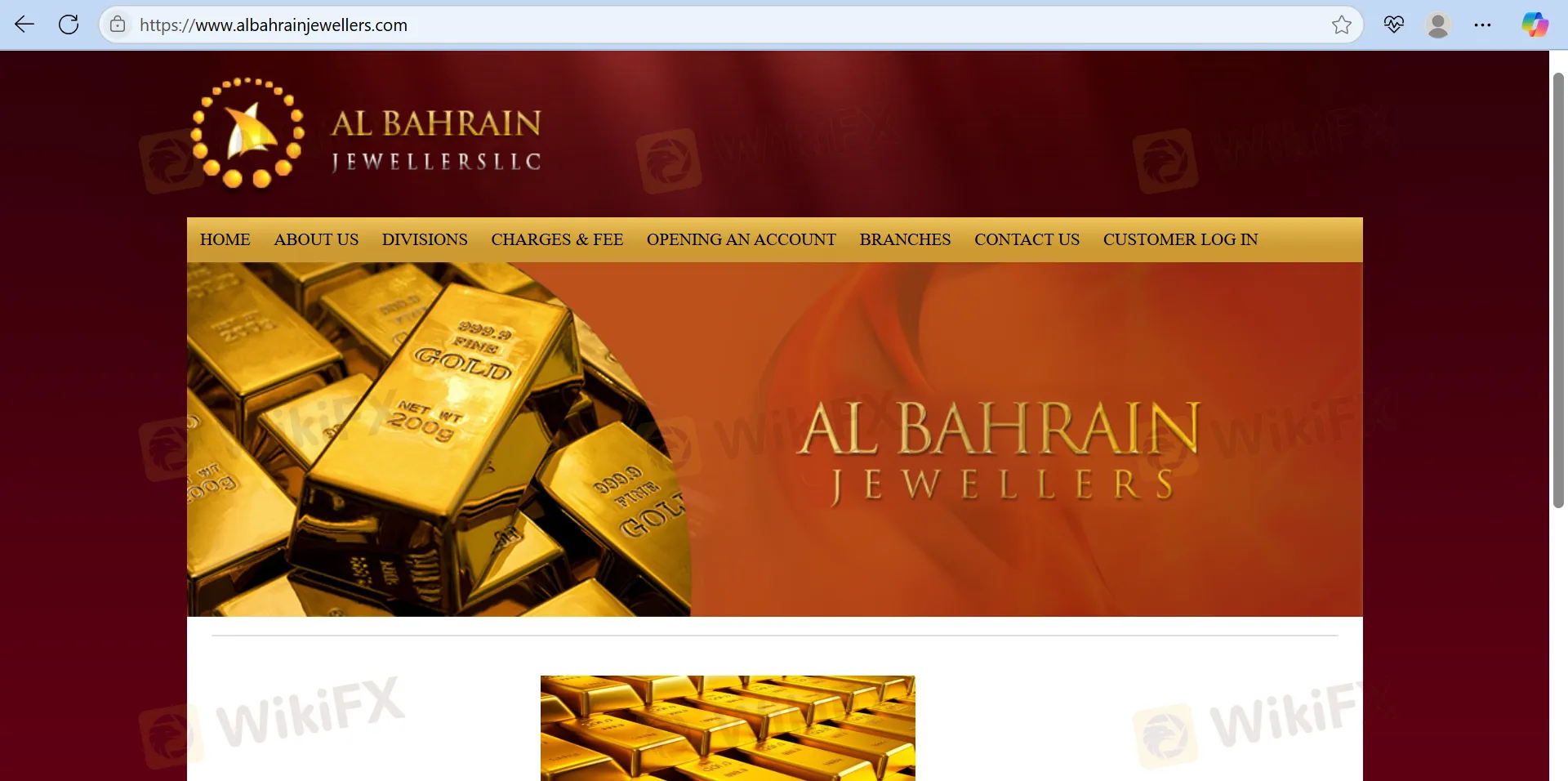 Al Bahrain的主页