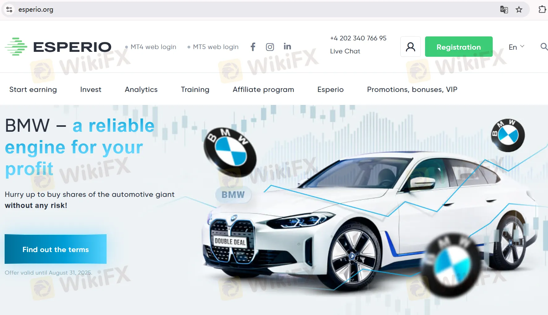Esperio's homepage