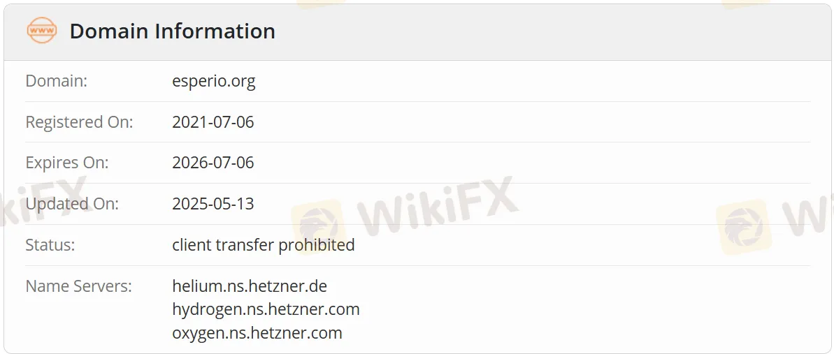 Информация о домене