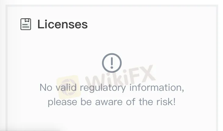 No license