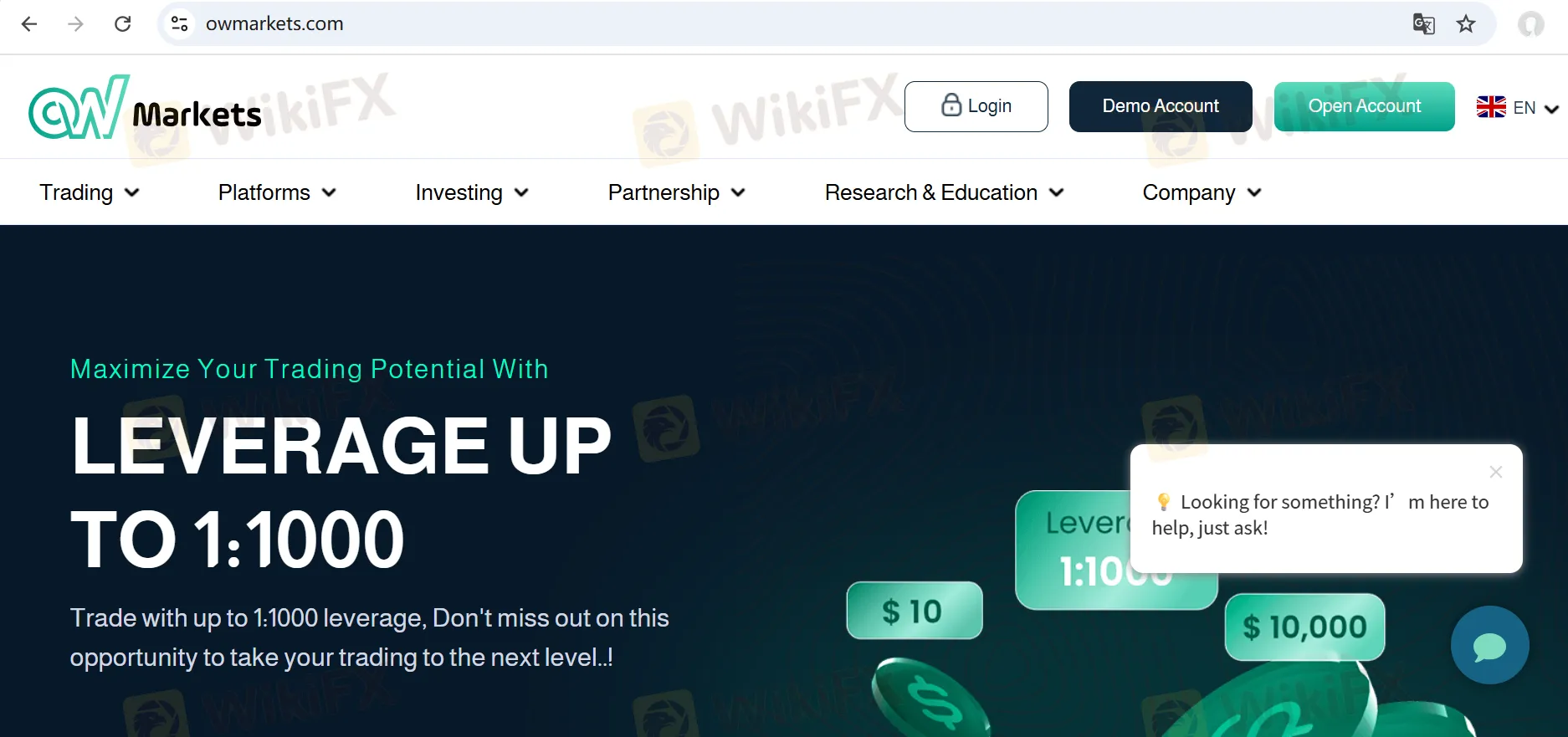 OW Markets ข้อมูล