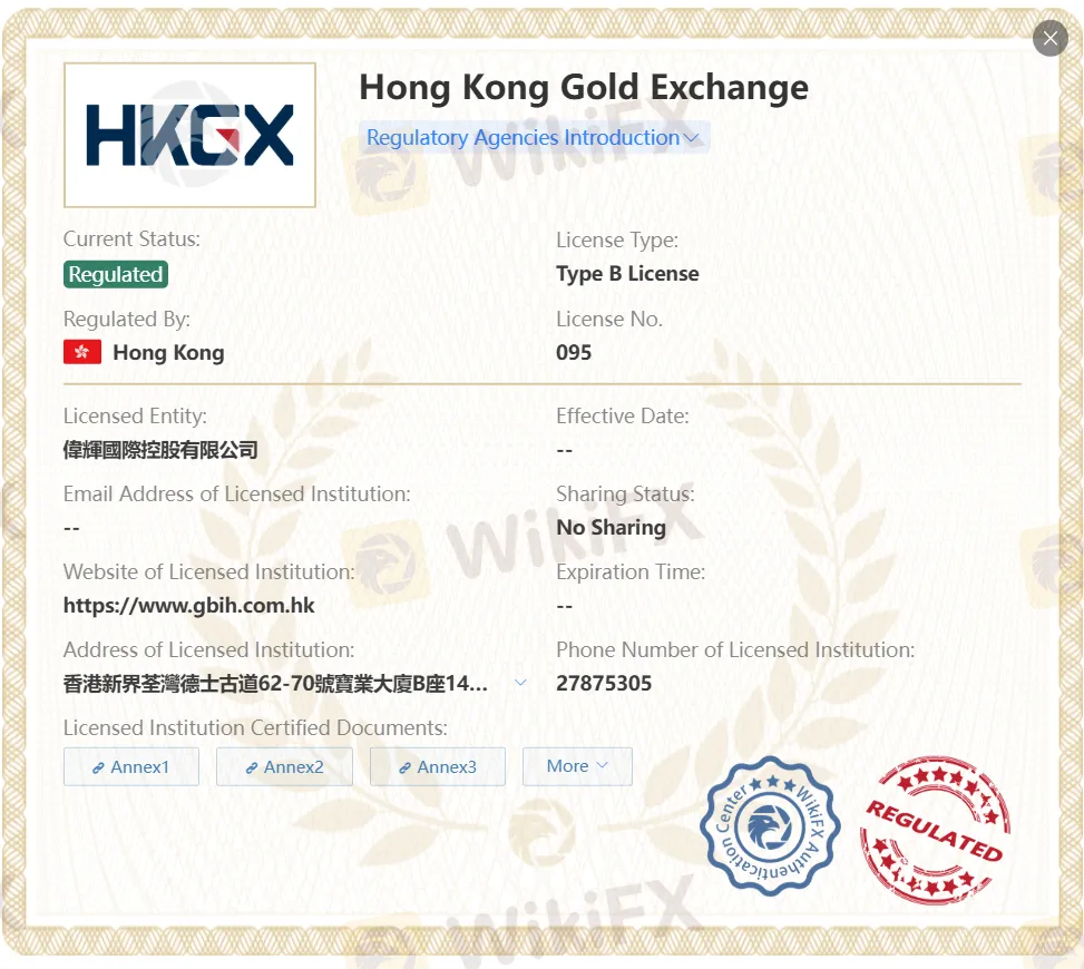 Regulado por HKGX