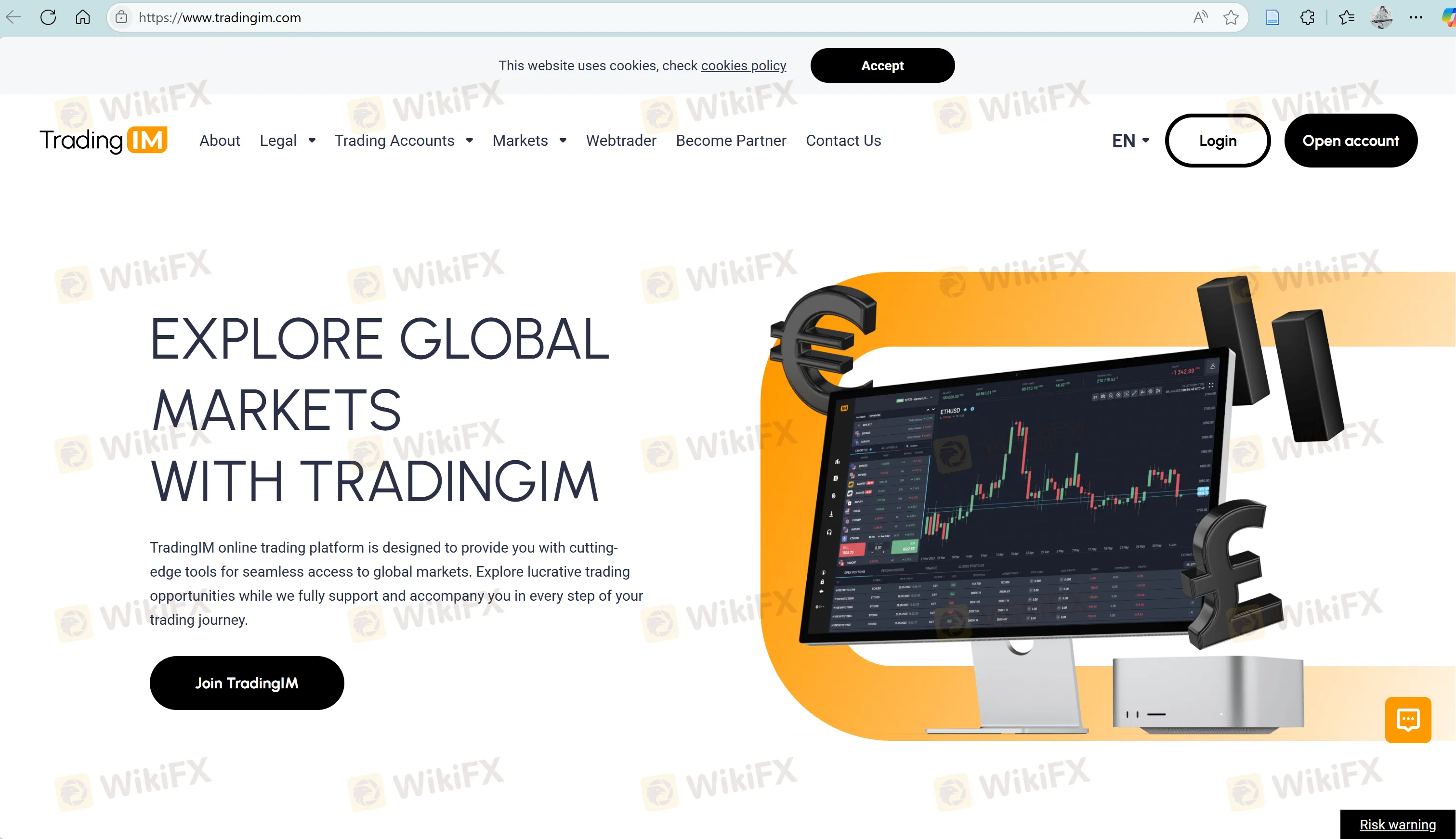 Trading IM's homepage