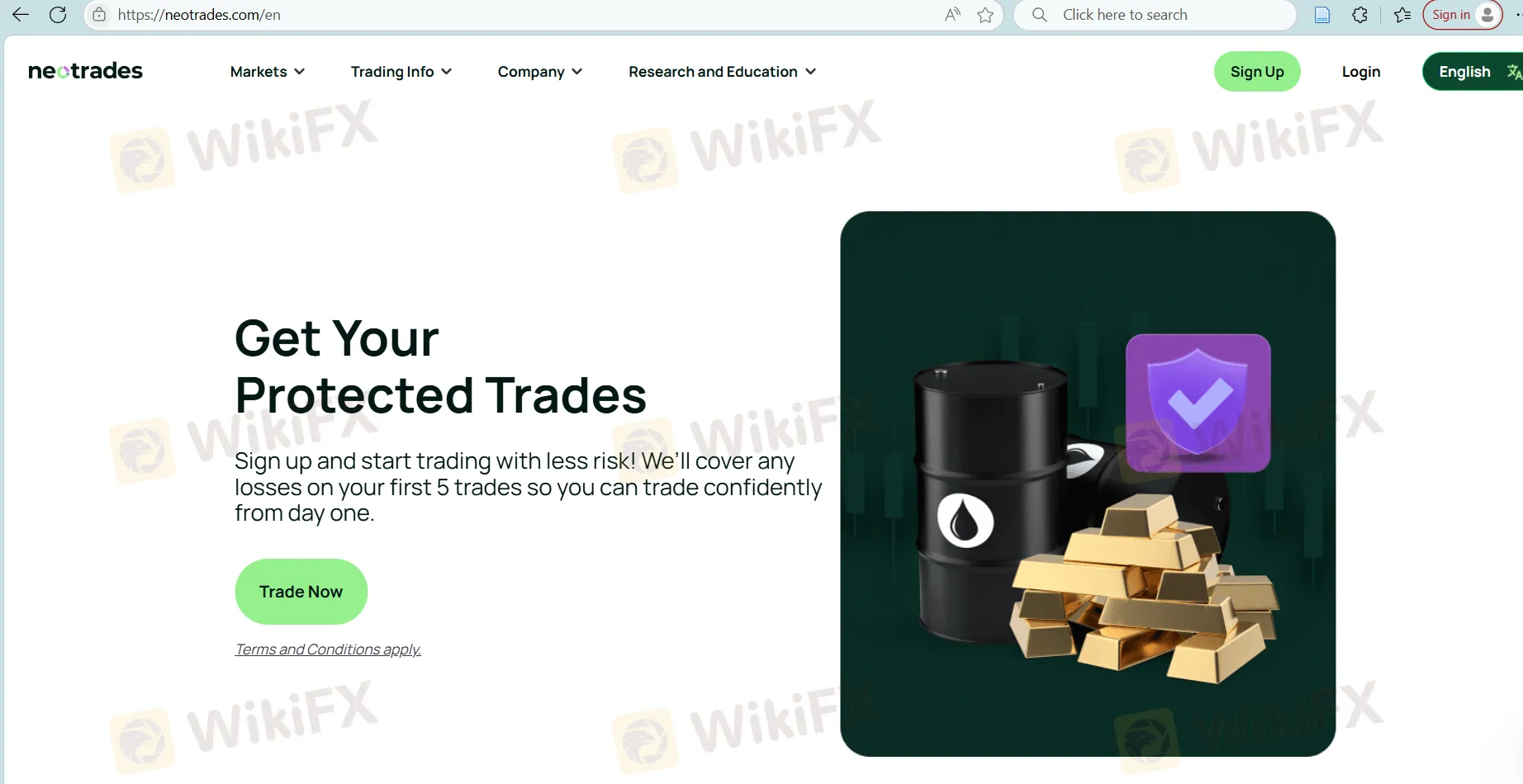 Neotrades' homepage