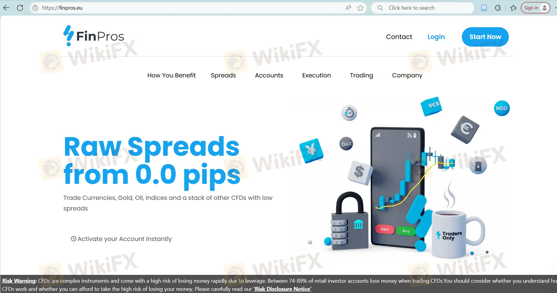 FinPros' 홈페이지
