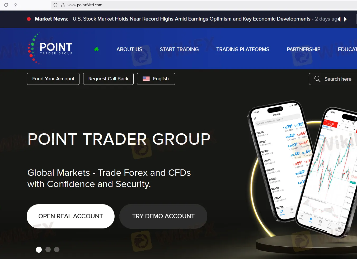 Point trader group'ın ana sayfası