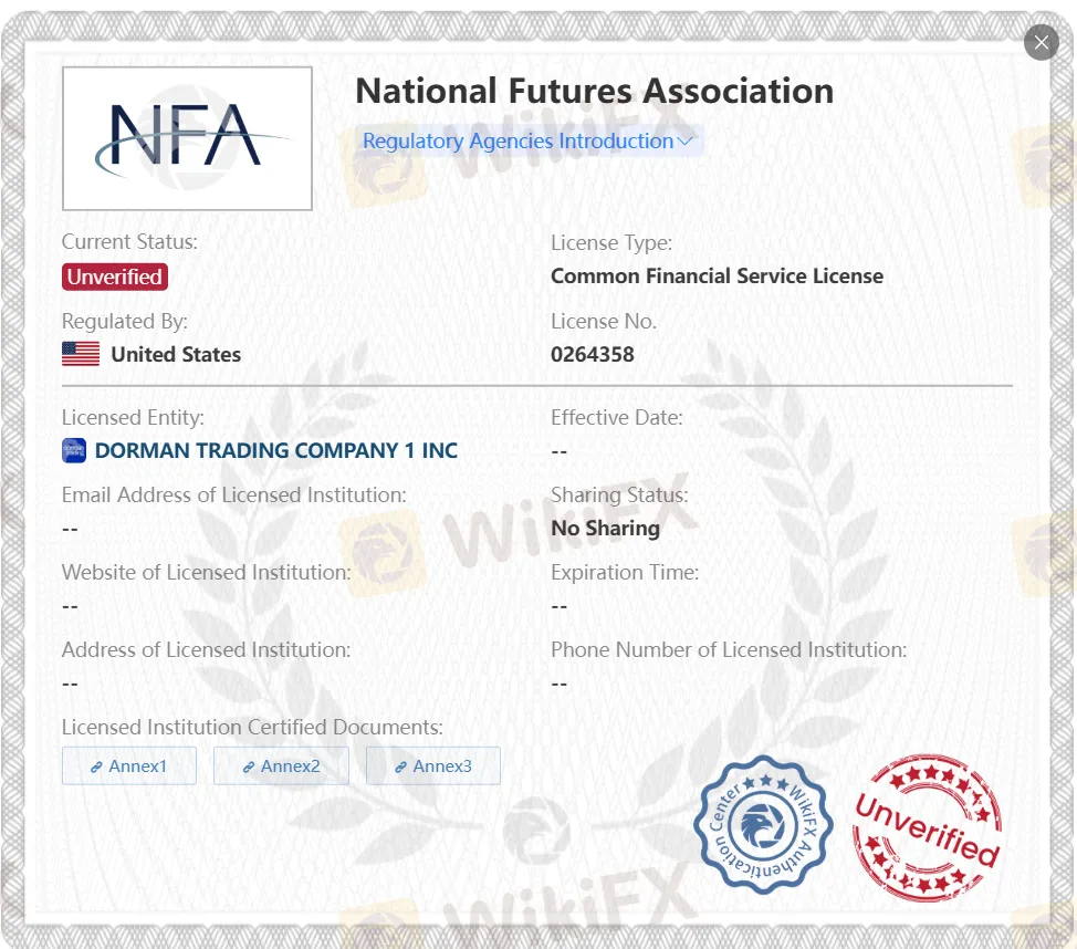 Licencia NFA no verificada