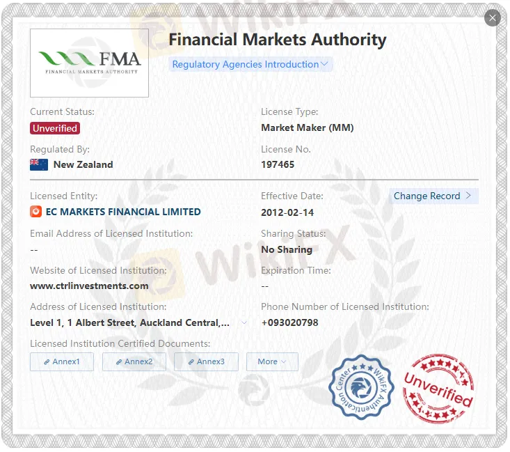 Unverified FMA license