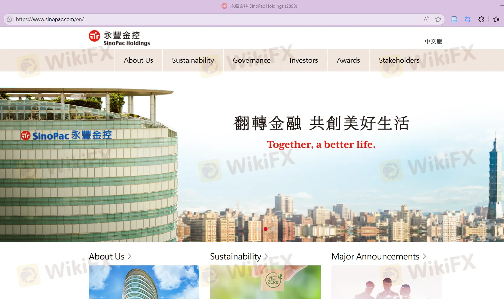 Thông tin về SinoPac Holdings