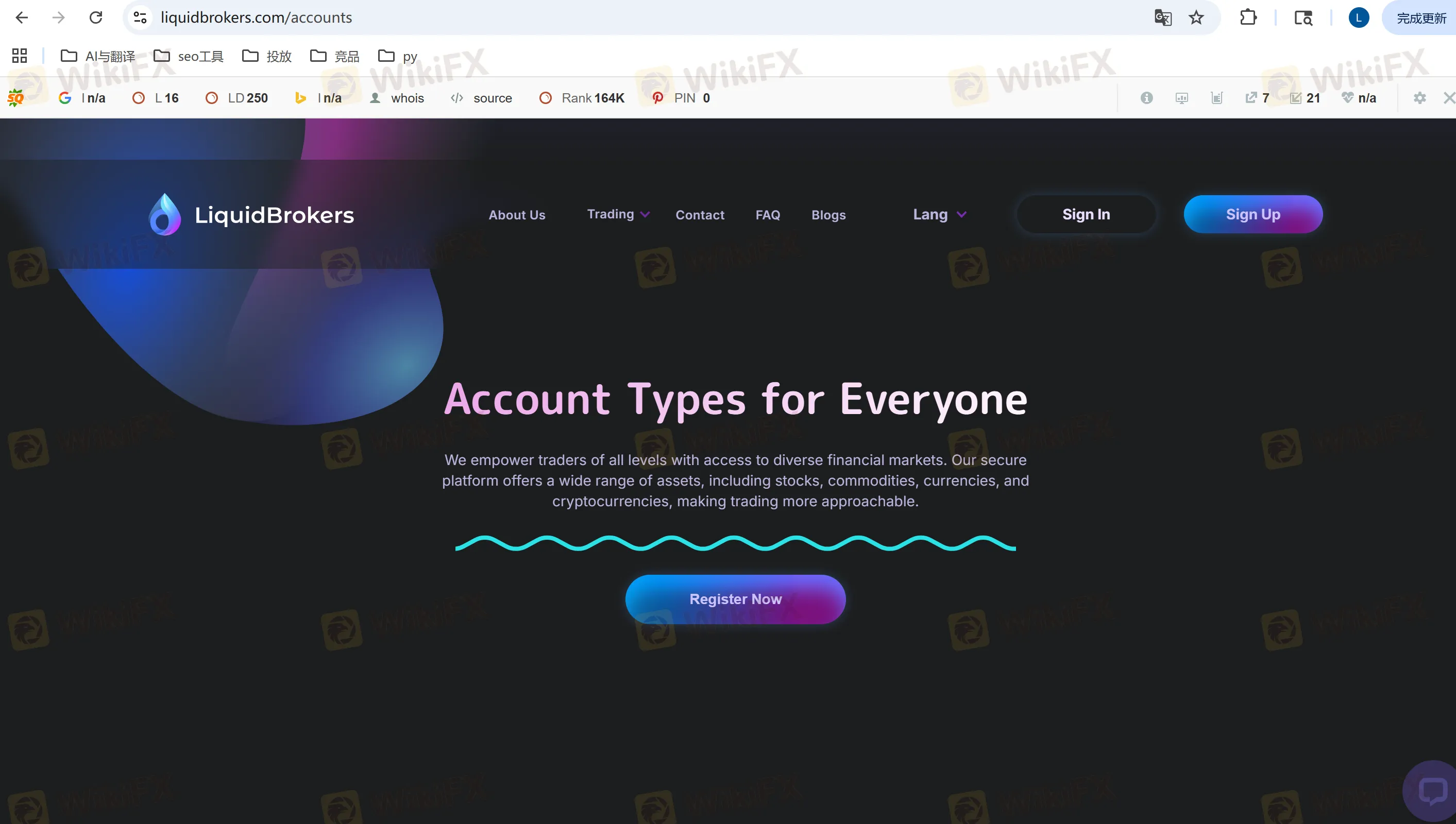 LiquidBrokers markets LiquidBrokers markets