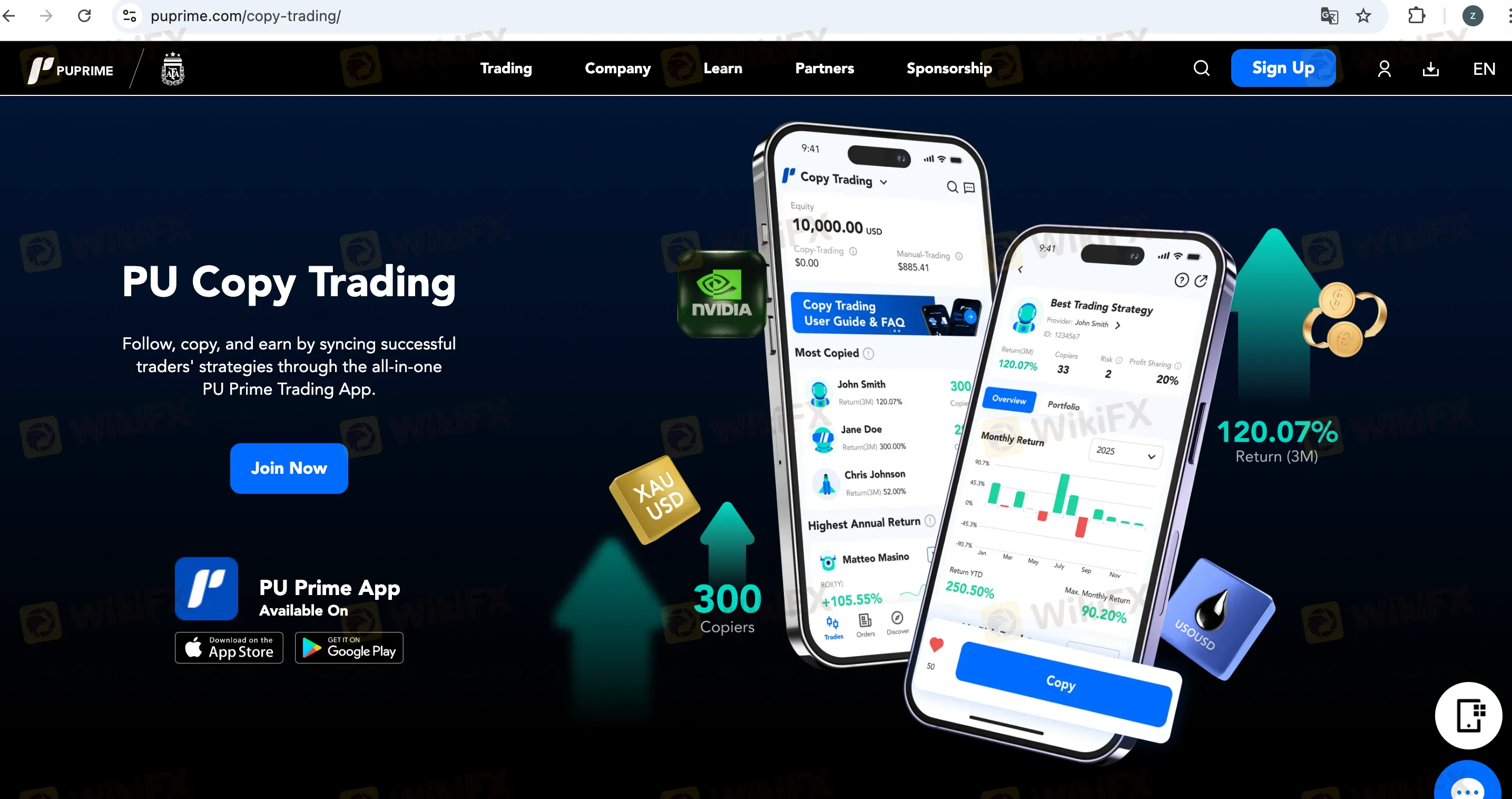 PU Prime Copy Trading